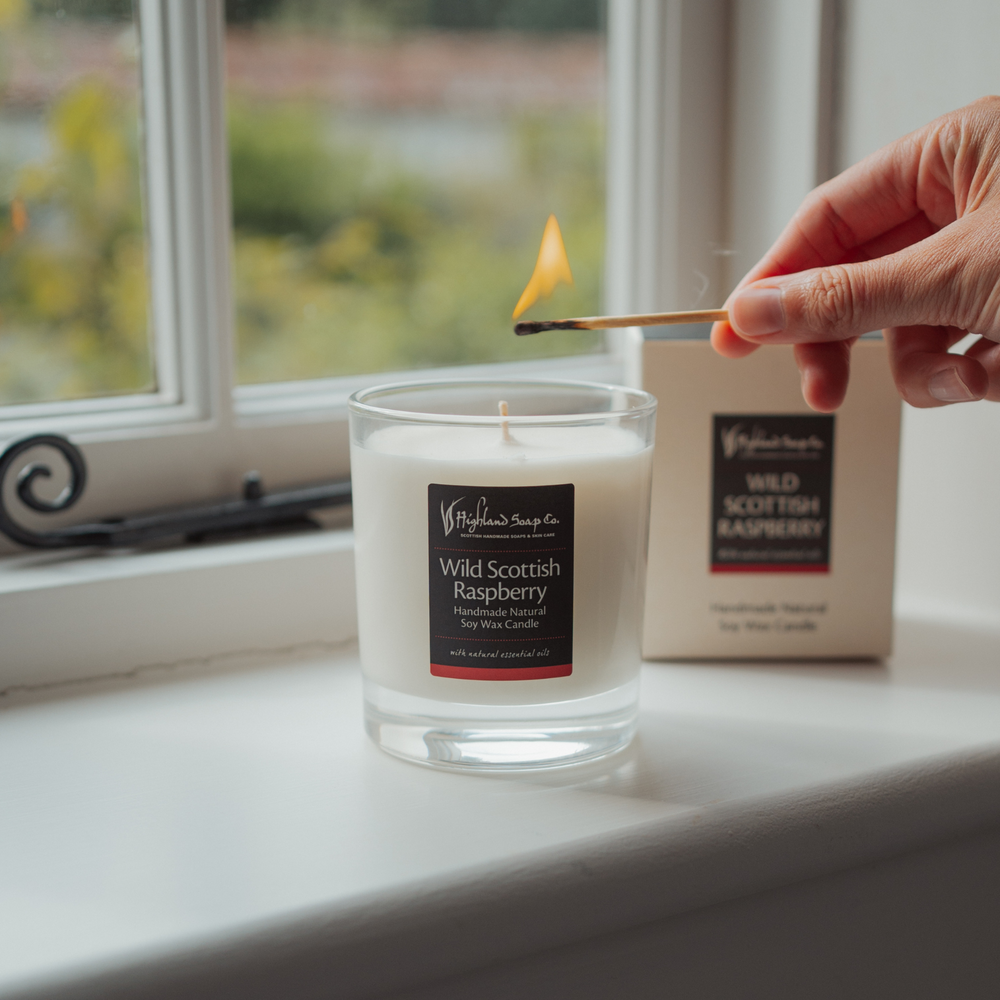 Wild Scottish Raspberry Soya Wax Candle