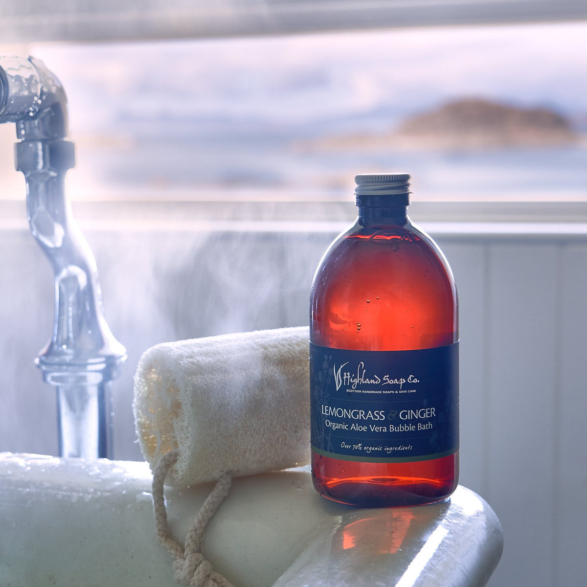 Lemongrass Ginger Bubble Bath 500ml The Highland Soap Company