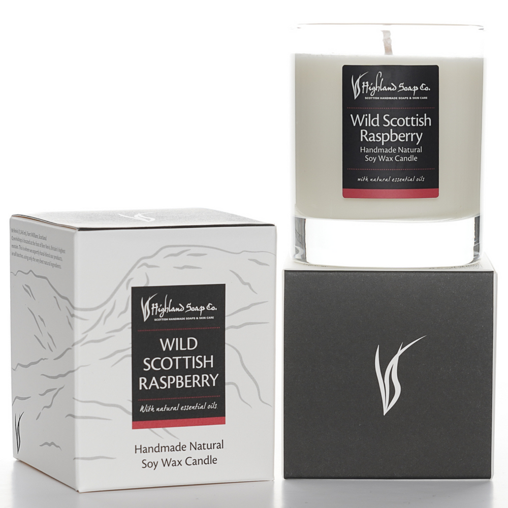 Wild Scottish Raspberry Soya Wax Candle