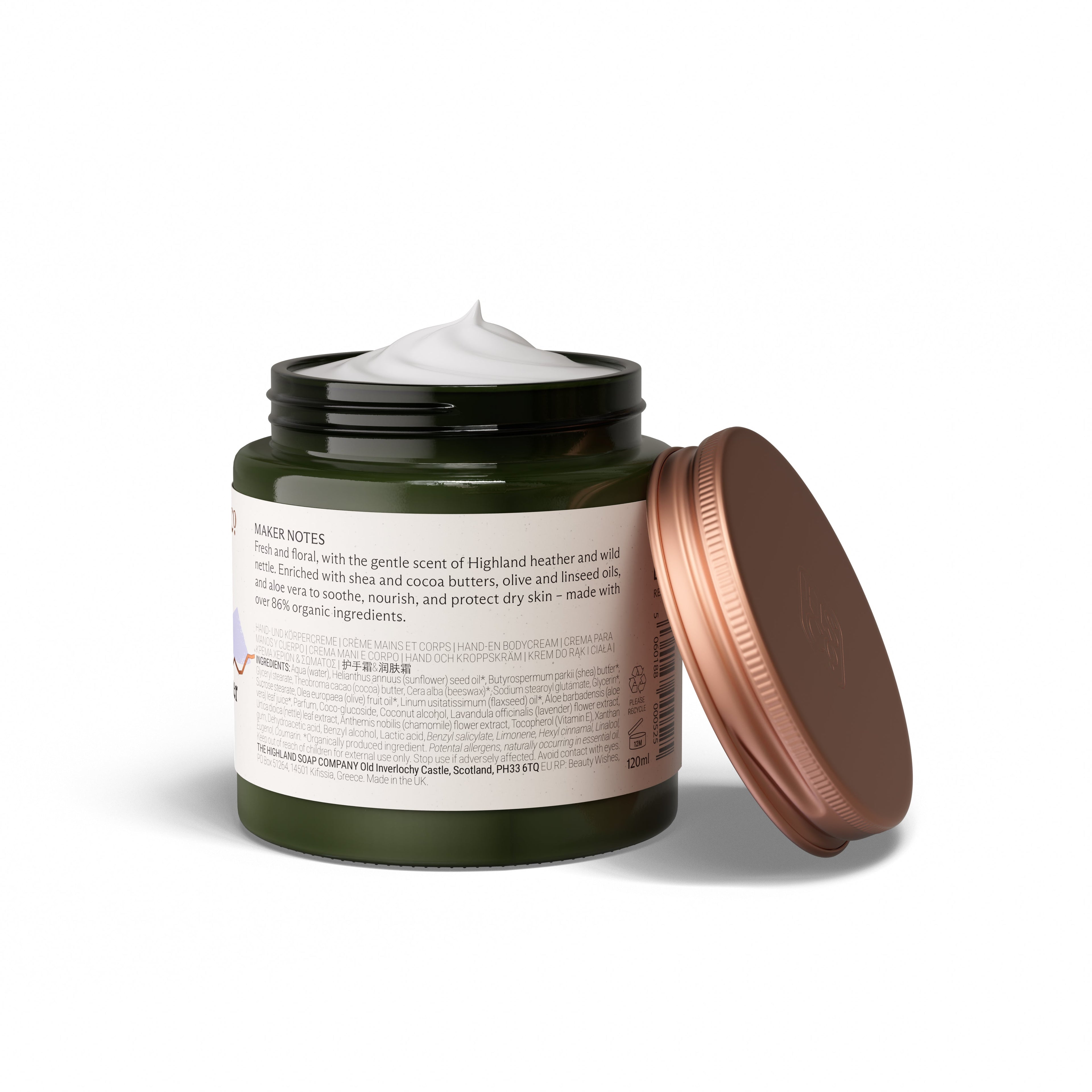 Wild Nettle & Heather Hand & Body Cream 120ml