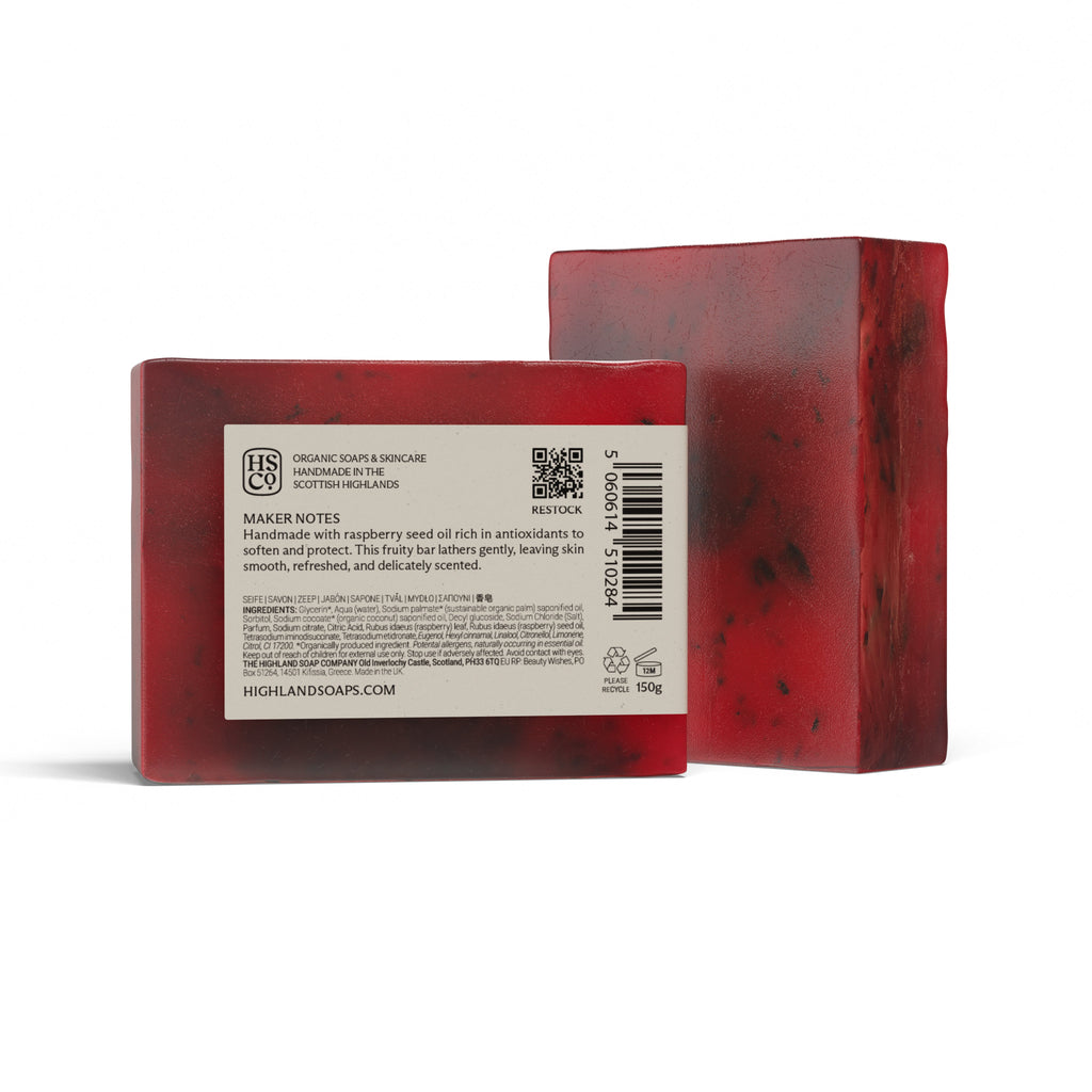 Wild Scottish Raspberry Soap 150g