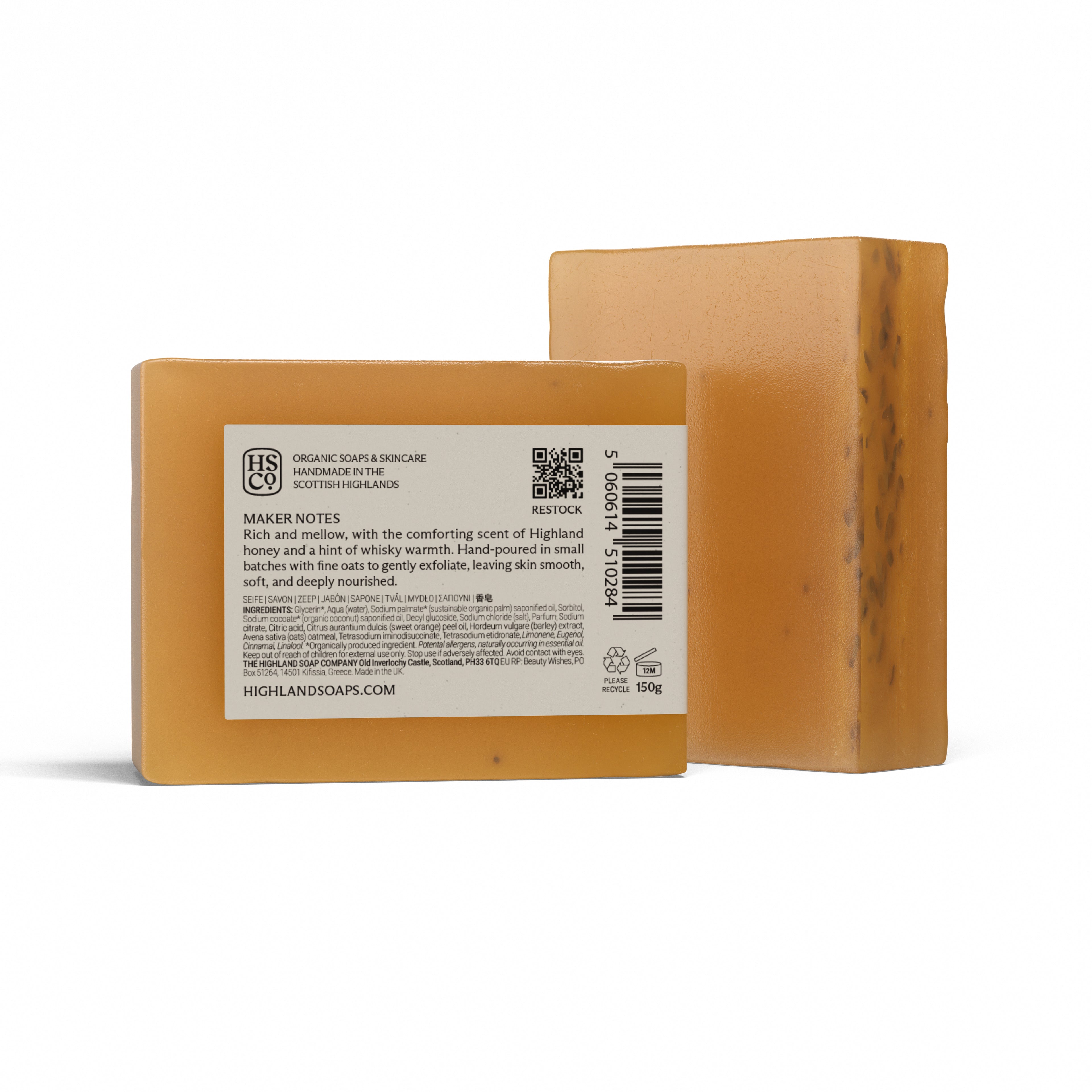 Whisky & Honey Soap 150g