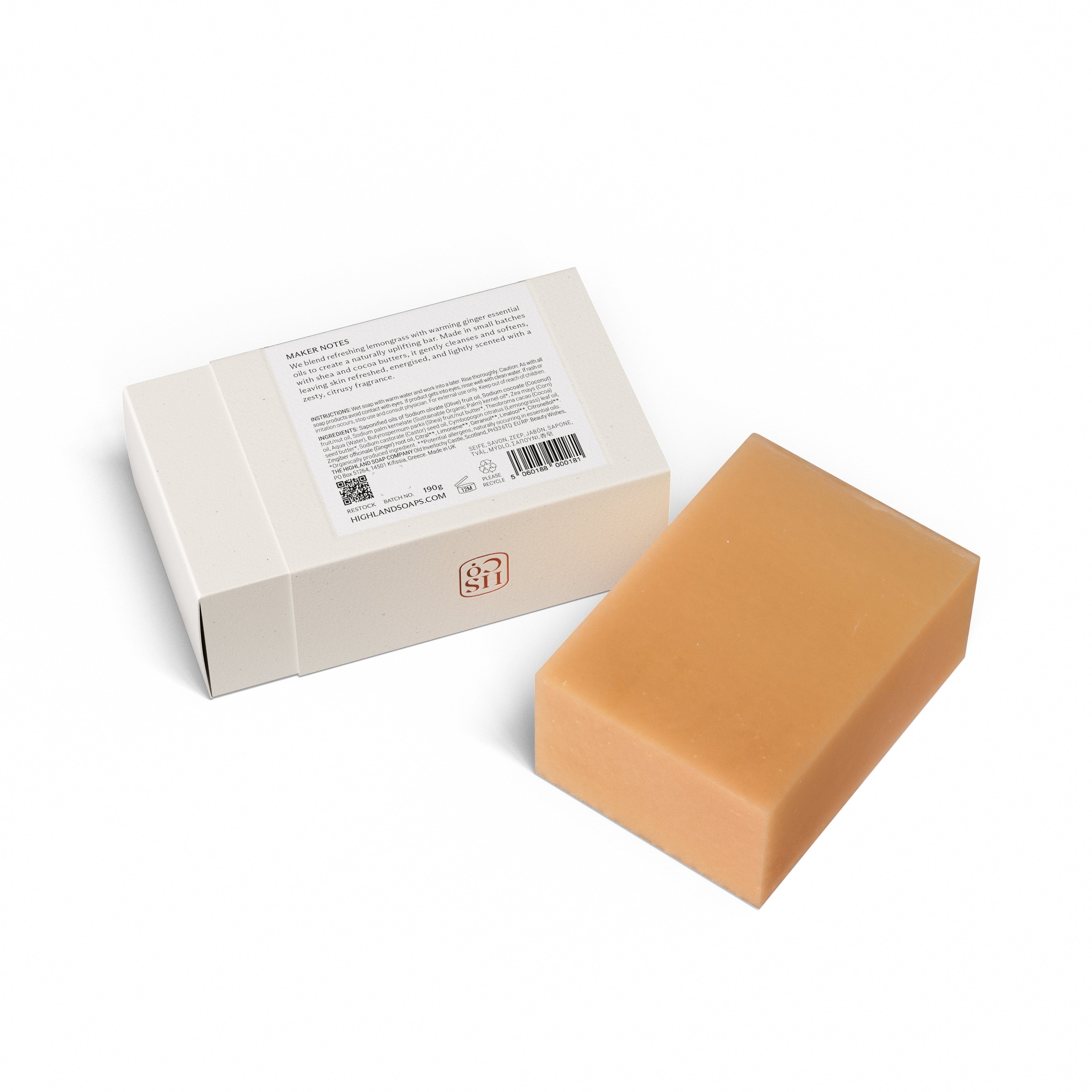 Lemongrass & Ginger Soap 190g