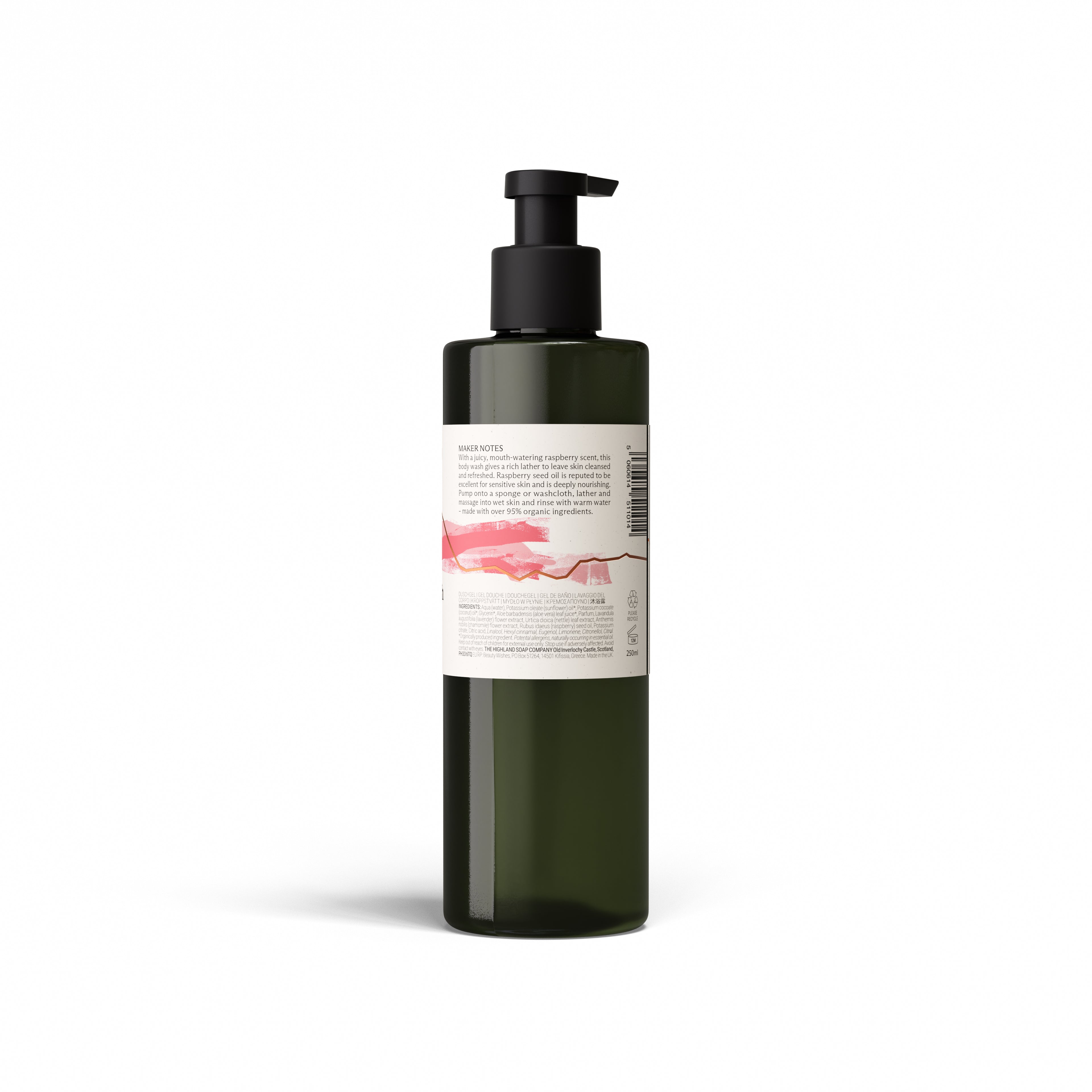 Wild Scottish Raspberry Body Wash 250ml