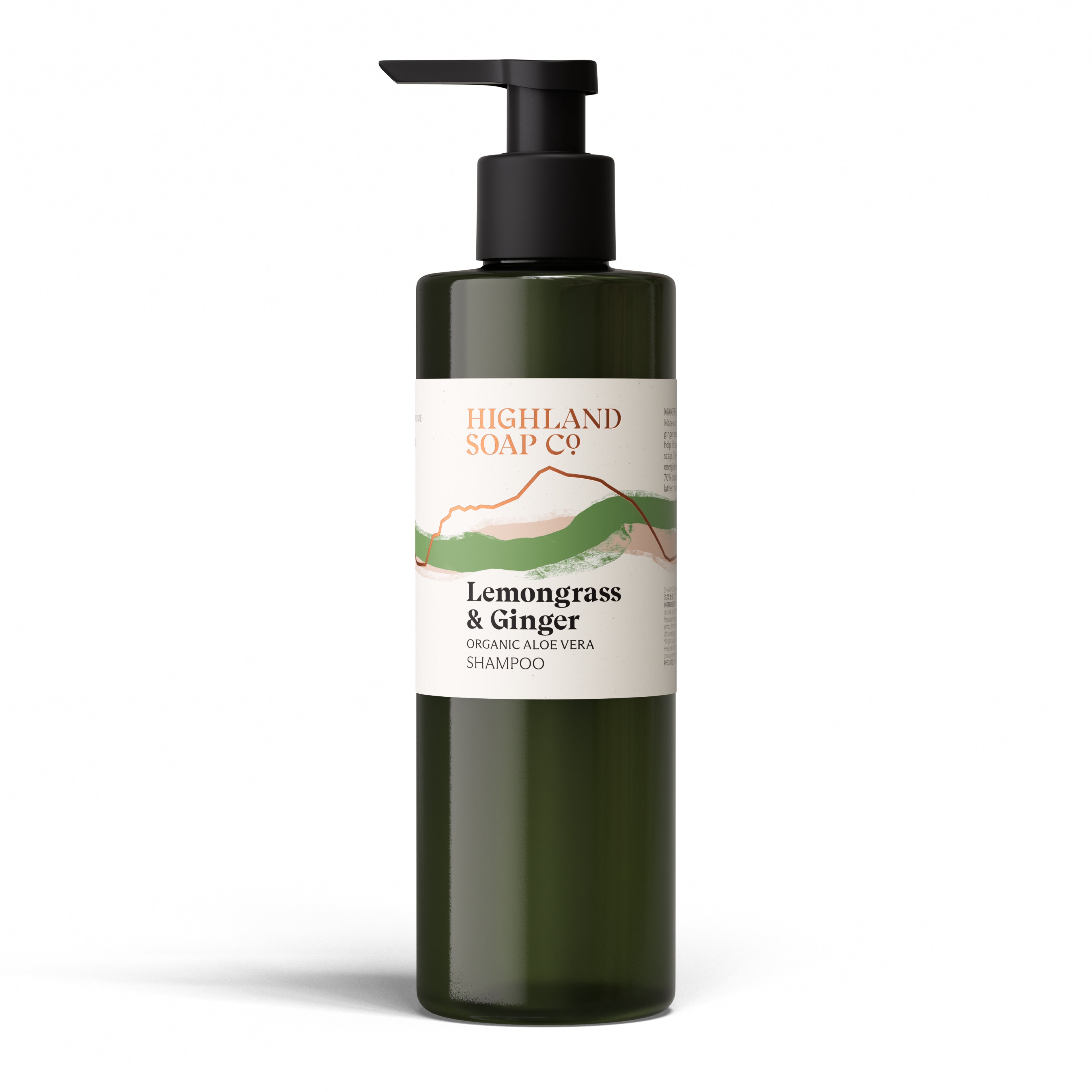 Lemongrass & Ginger Organic Shampoo 250ml | The Highland Soap Company