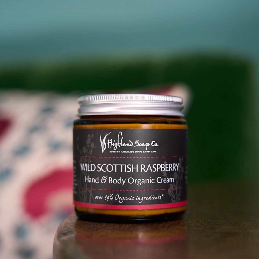 
                  
                    Load image into Gallery viewer, Wild Scottish Raspberry Hand &amp;amp; Body Cream 120ml
                  
                
