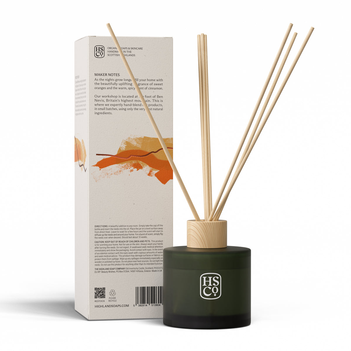 Sweet Orange & Cinnamon Reed Diffuser
