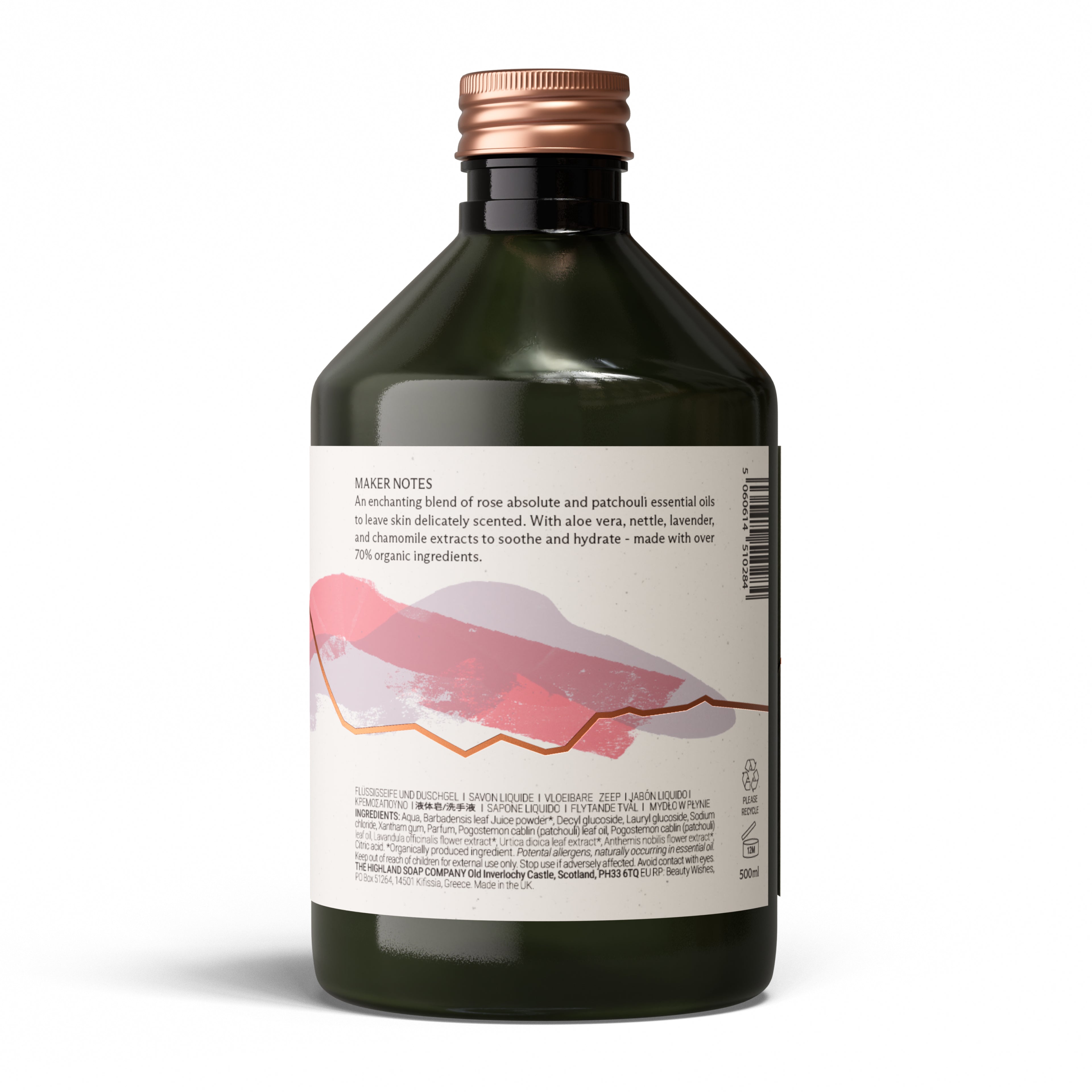 Rose & Patchouli Bubble Bath 500ml