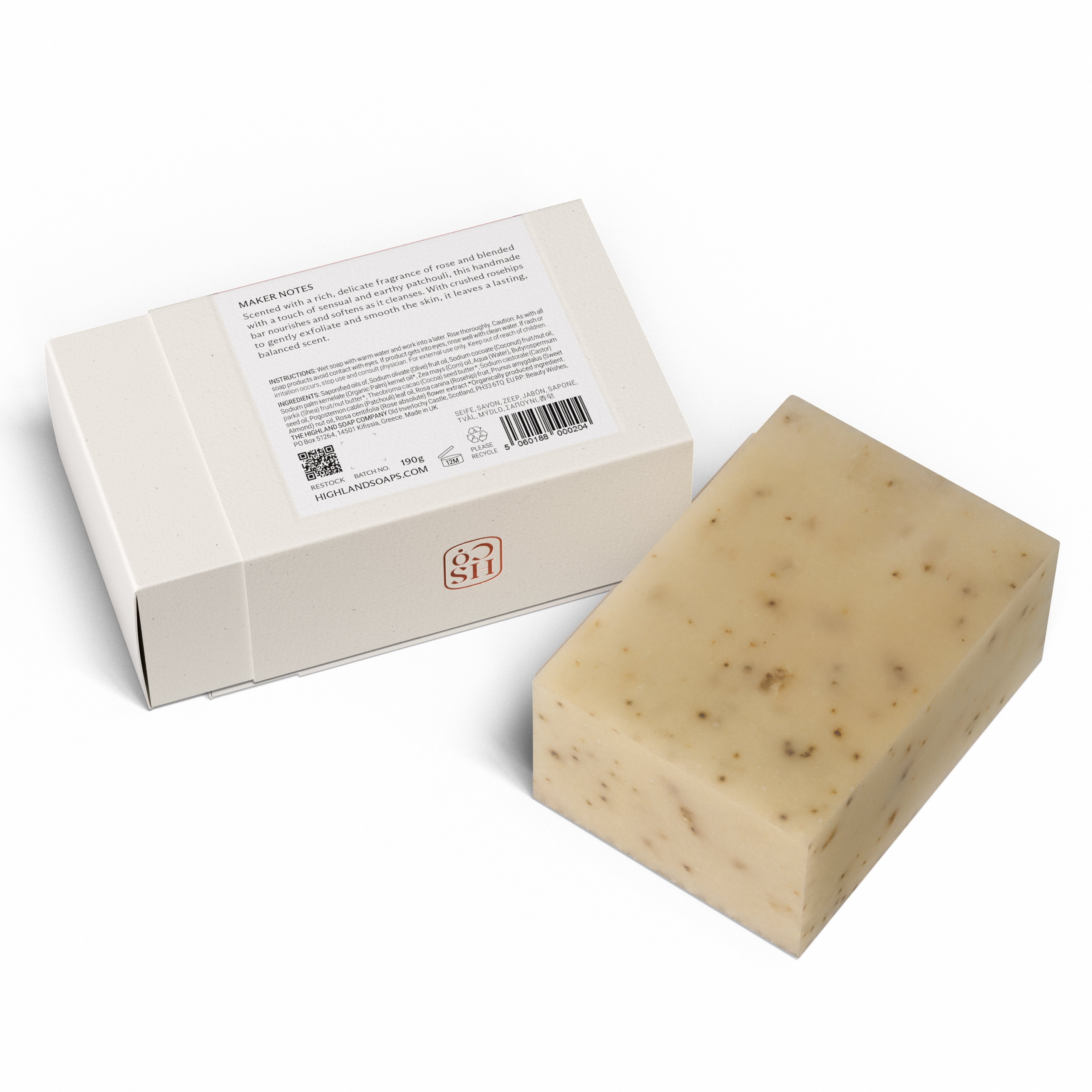 Rosehip & Patchouli Soap 190g