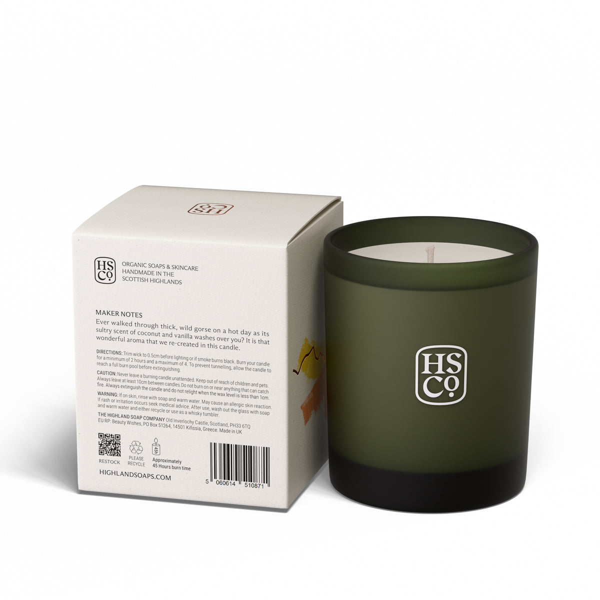 Wild Gorse & Vanilla Soya Wax Candle