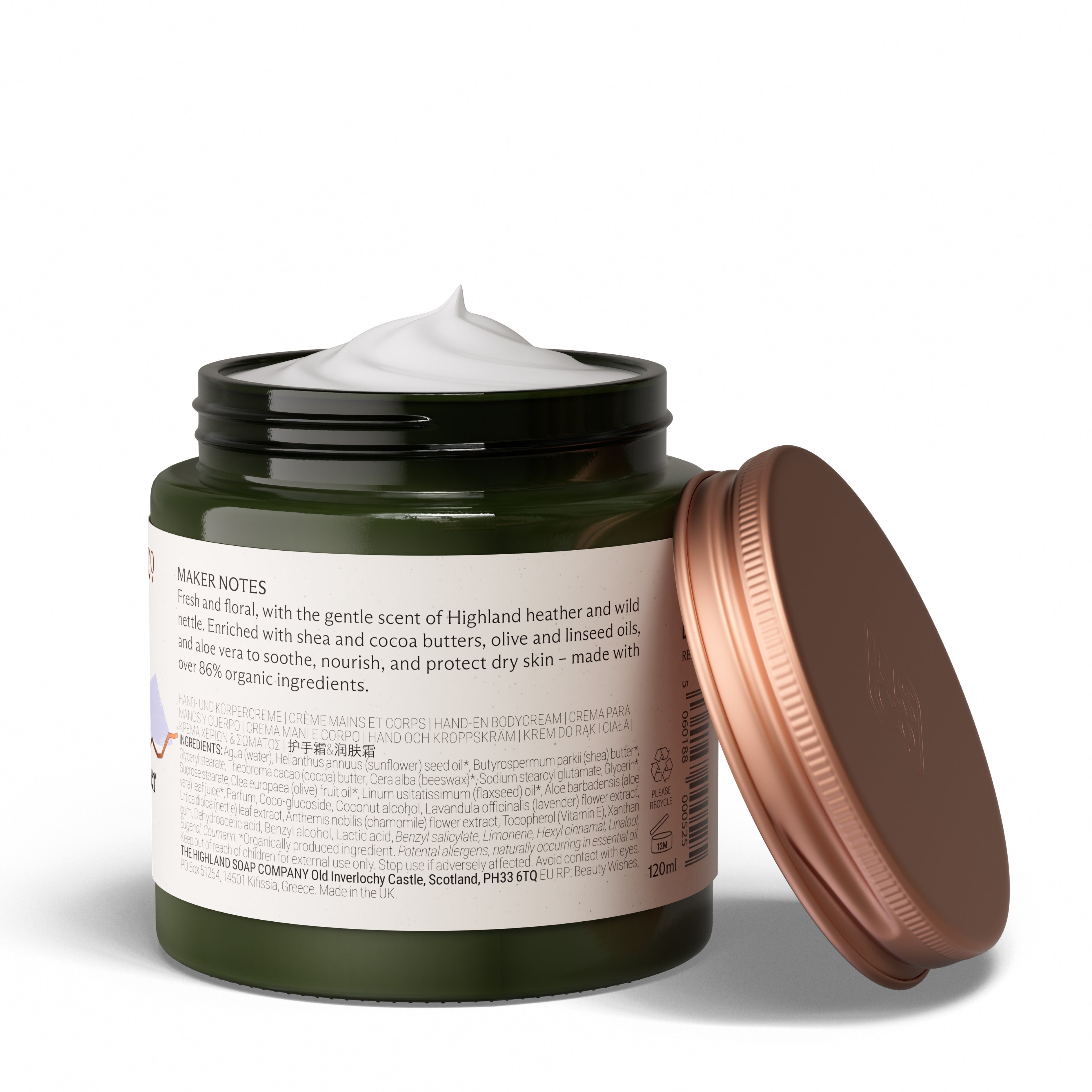 Wild Nettle & Heather Hand & Body Cream 120ml