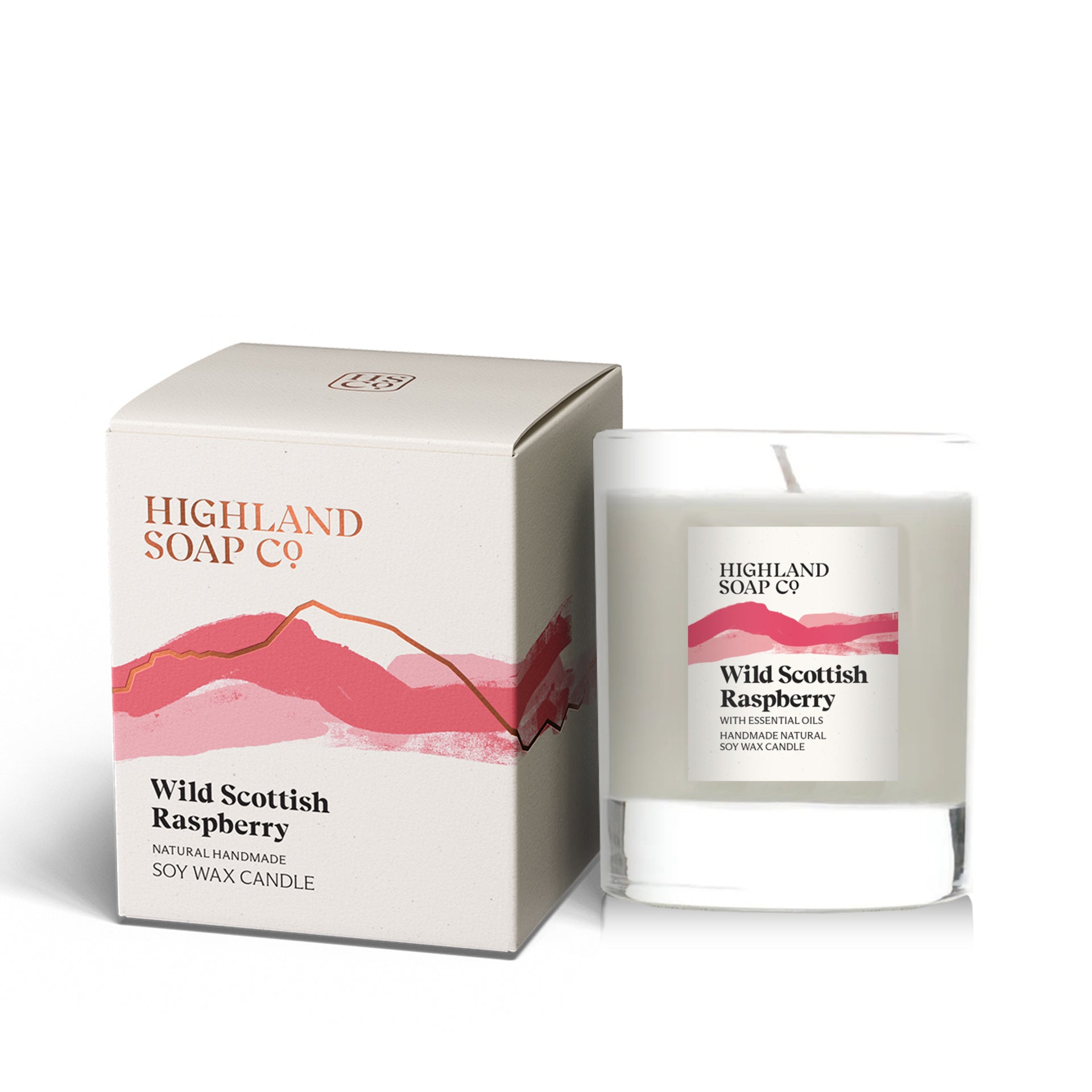 Wild Scottish Raspberry Soya Wax Candle