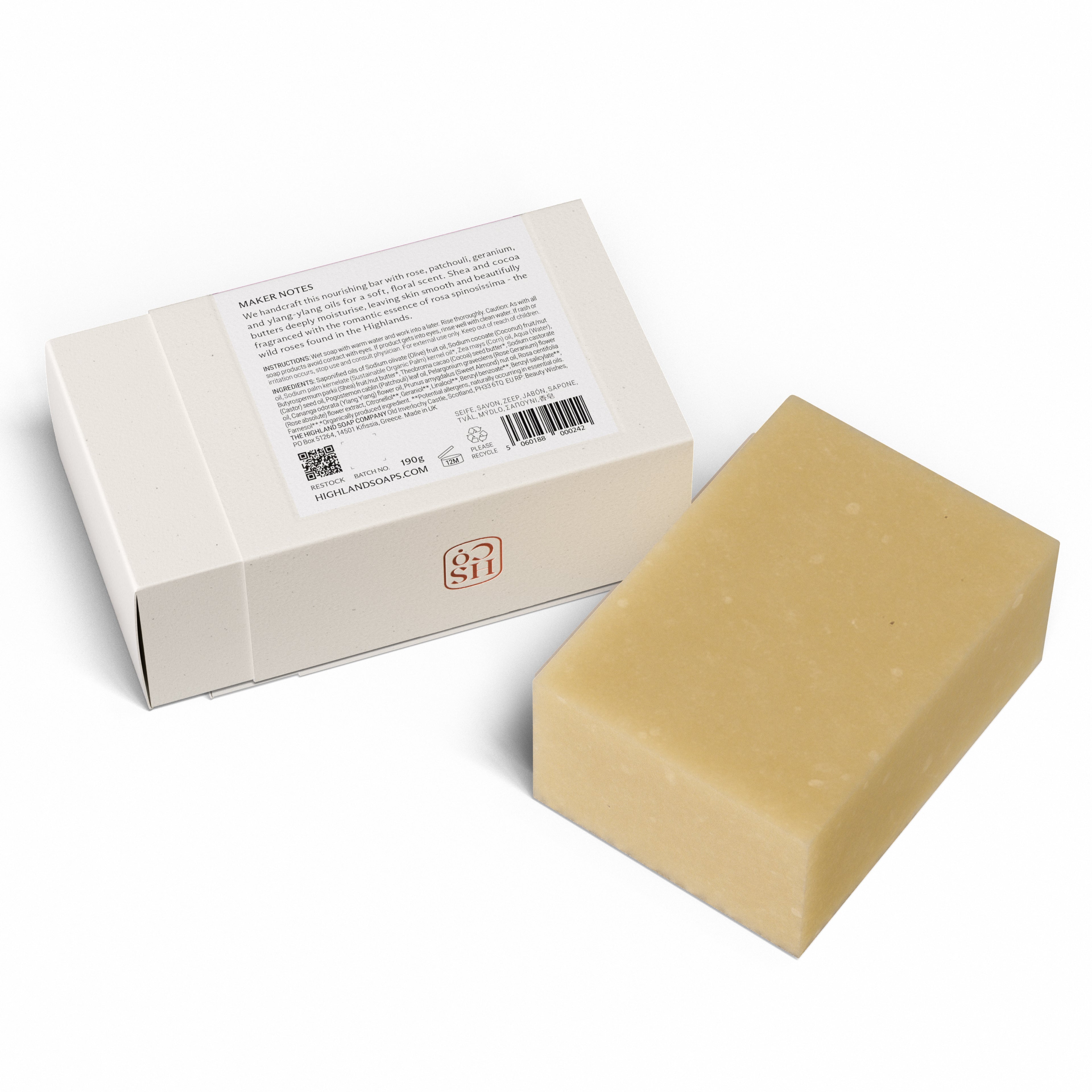 Wild Scottish Rose Soap 190g