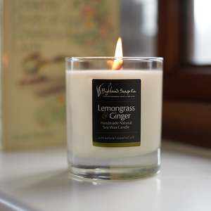 
                  
                    Load image into Gallery viewer, Lemongrass &amp;amp; Ginger Soya Wax Candle
                  
                