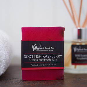 
                  
                    Load image into Gallery viewer, Wild Scottish Raspberry Soap 150g
                  
                