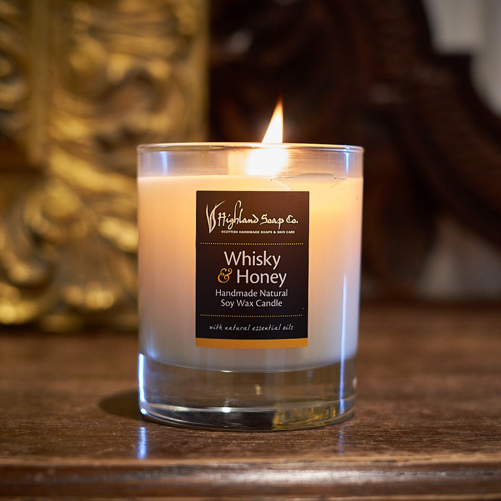 
                  
                    Load image into Gallery viewer, Whisky &amp;amp; Honey Soya Wax Candle
                  
                