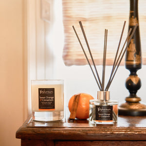 
                  
                    Load image into Gallery viewer, Sweet Orange &amp;amp; Cinnamon Reed Diffuser
                  
                