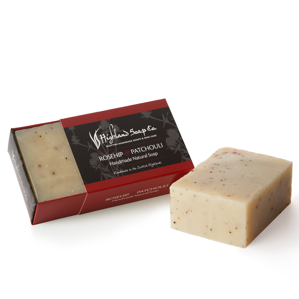 
                  
                    Load image into Gallery viewer, Rosehip &amp;amp; Patchouli Soap 190g
                  
                